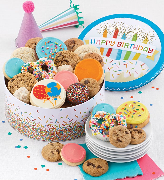 Musical Birthday Gift Tin Treats Assortment